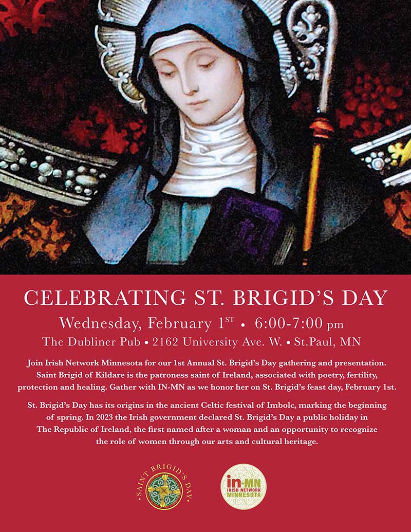 st brigids day at the dubliner poster